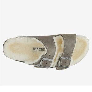 NWOT Birkenstock Arizona Shearling Slide Sandal - Women's size 40
